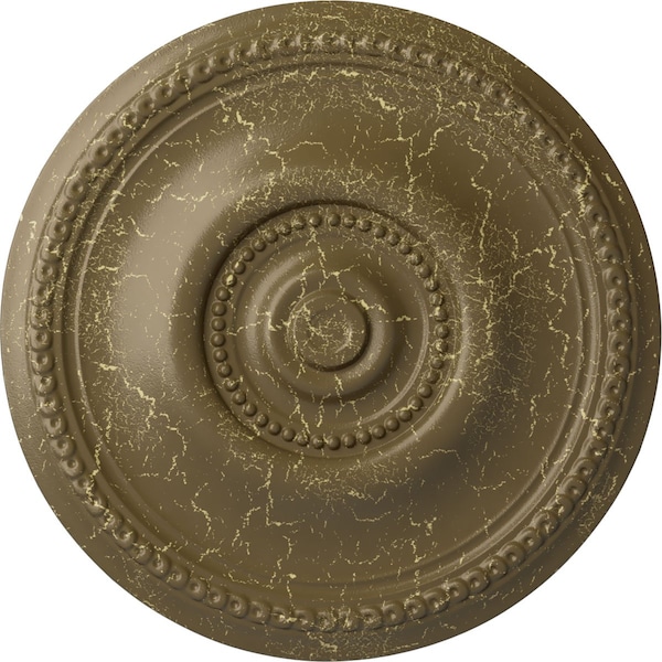 Ekena Millwork Raynor Ceiling Medallion (Fits Canopies up to 6"), 20 5/8"OD x 1 3/8"P, Mississippi Mud Crackle CM20BEMMC - main